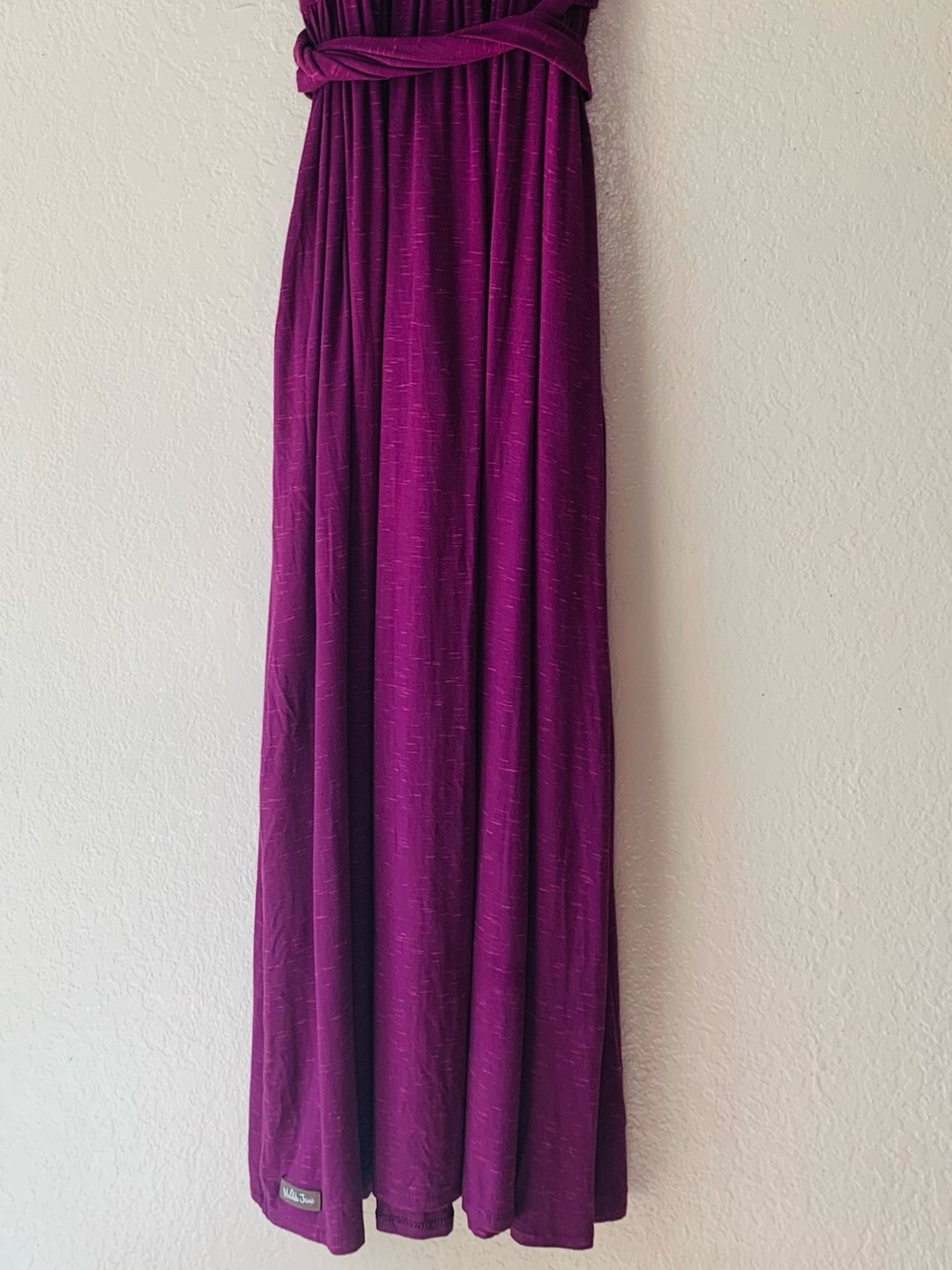 MATILDA JANE Chasing Waterfalls Purple Jersey Tie Waist Maxi Dress Size XL NWT - Picture 7 of 10